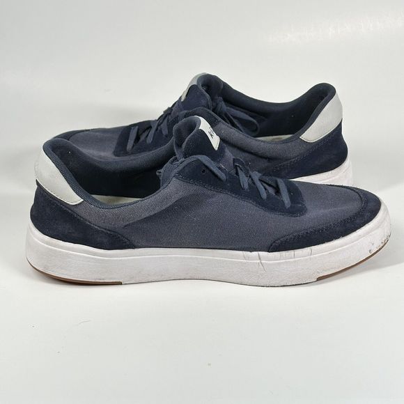 Kizik The Prague Navy Blue Canvas Suede Sneakers Shoes Mens 13 Wide W 14.5 Wide - Picture 5 of 16